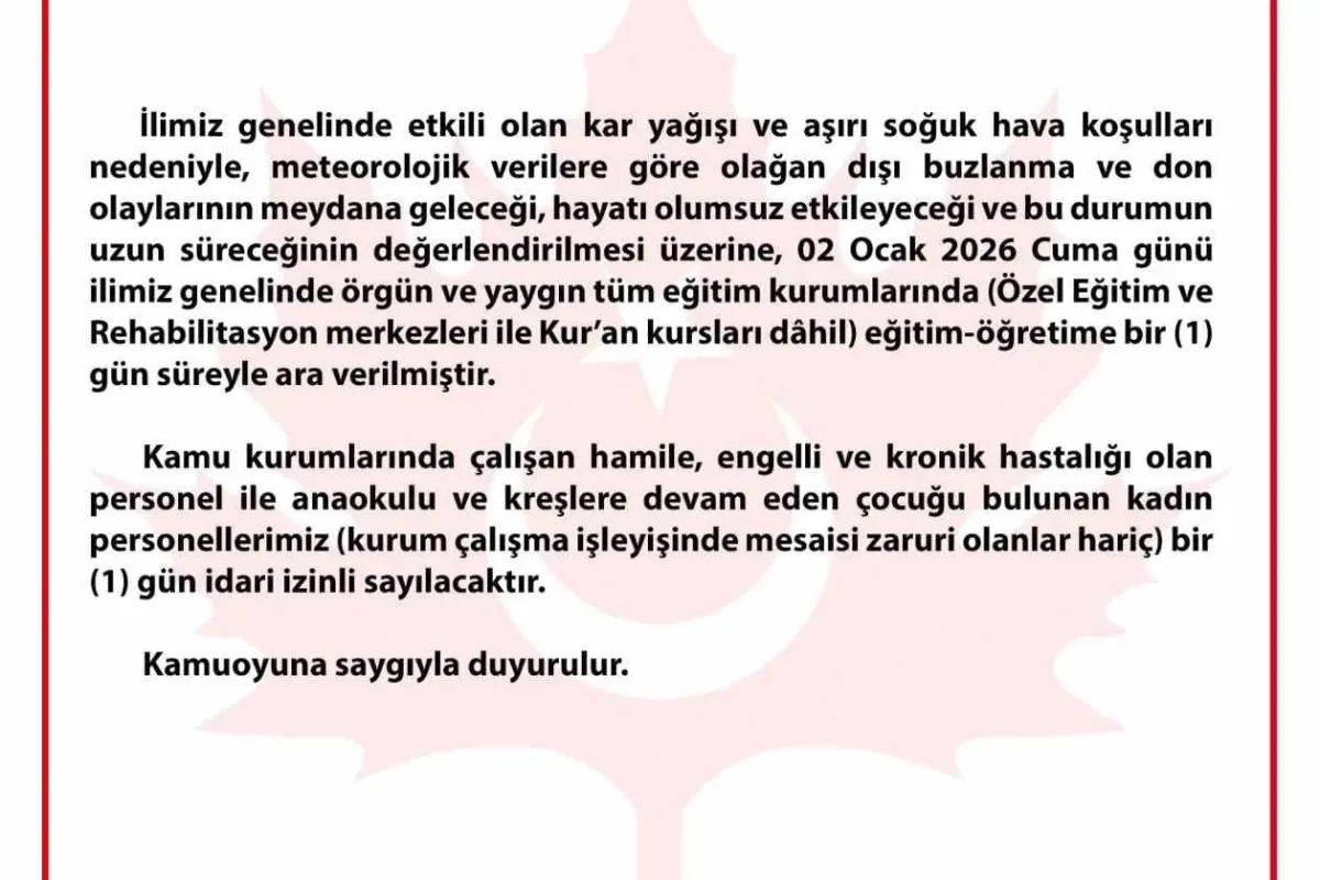 Bursa’da eğitime kar engeli