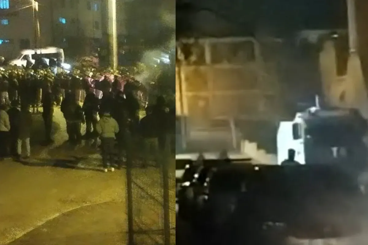 İnegöl'de yoğun güvenlik önlemi bölgeye TOMA'lar gönderildi
