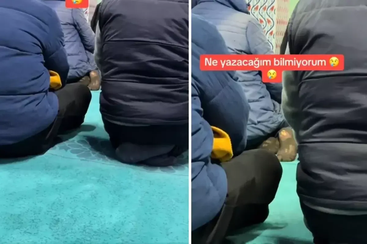 Camide çektiği görüntüyü bu notla paylaştı