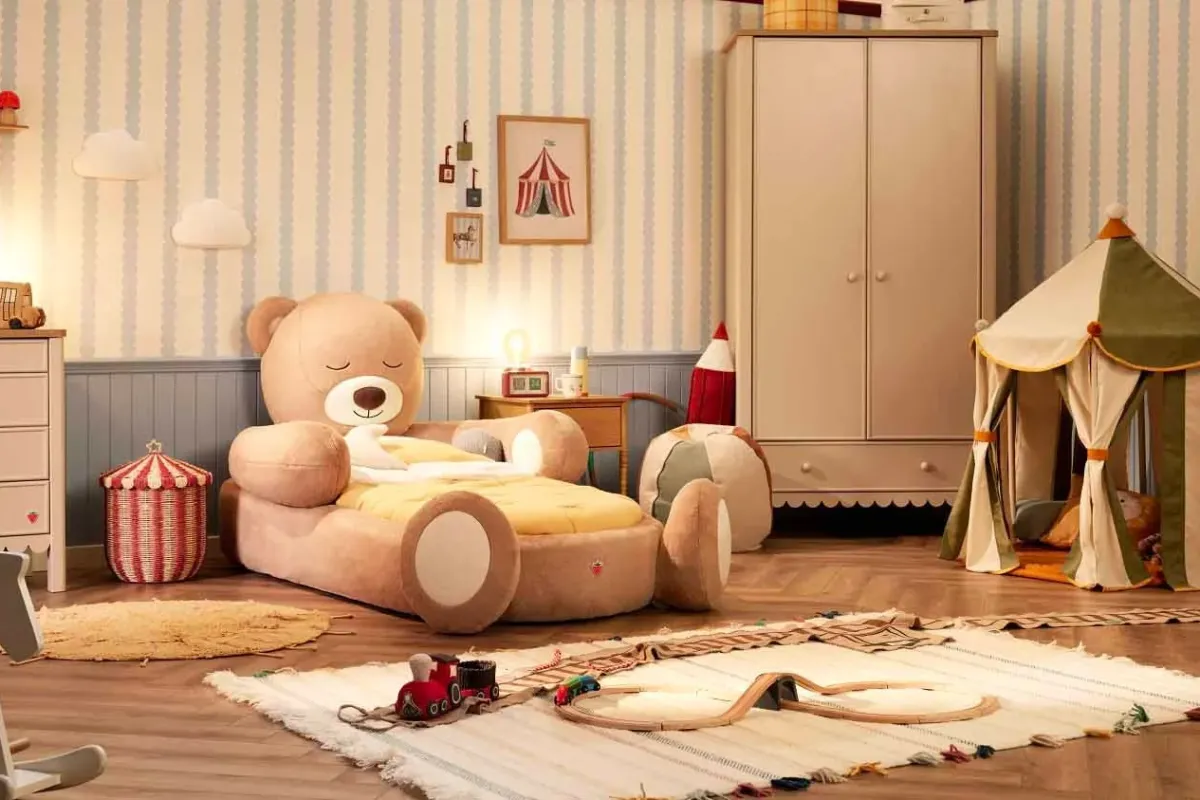 Anne yanından kendi yatağına geçişte yeni destek! Teddy Ayıcık Karyola