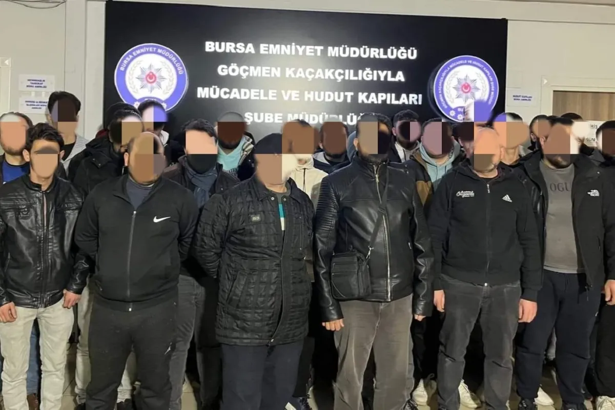 Kaçak yabancı uyruklu şahısların çalıştırıldığı iş yerine operasyon : 46 göçmen yakalandı