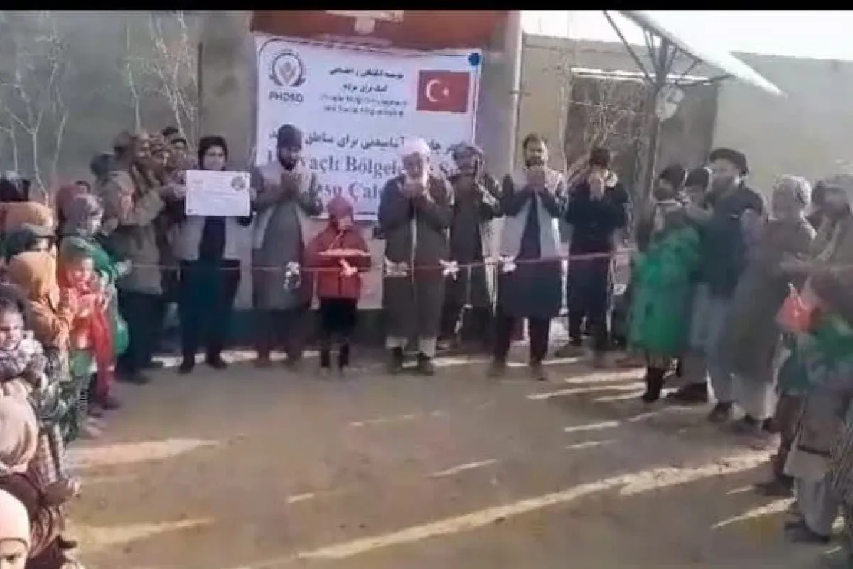 Bursalı hayırsever hanımlar Afganistan’da su kuyusu açtı