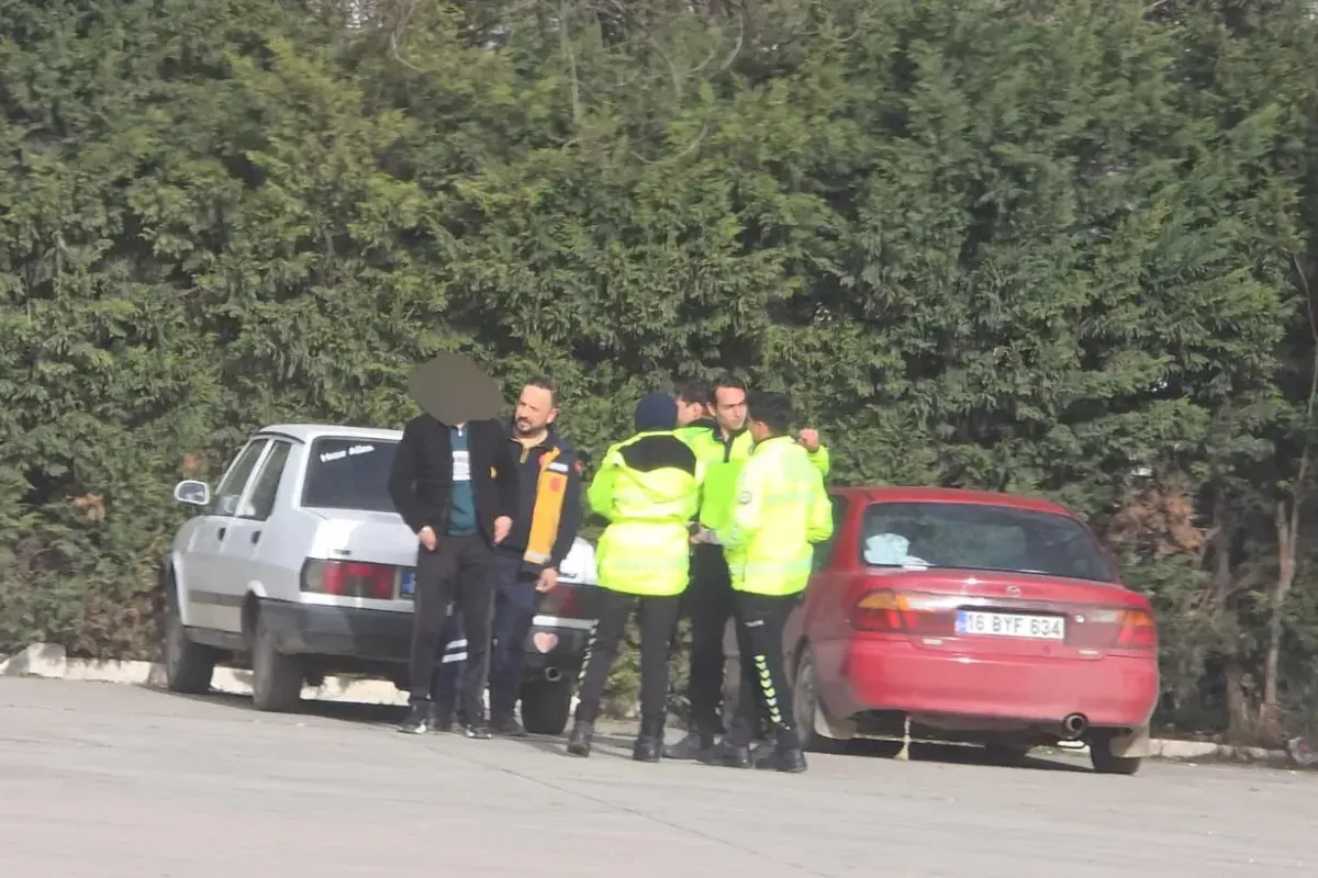 İnegöl'de korkutan kaza! 1 yaralı