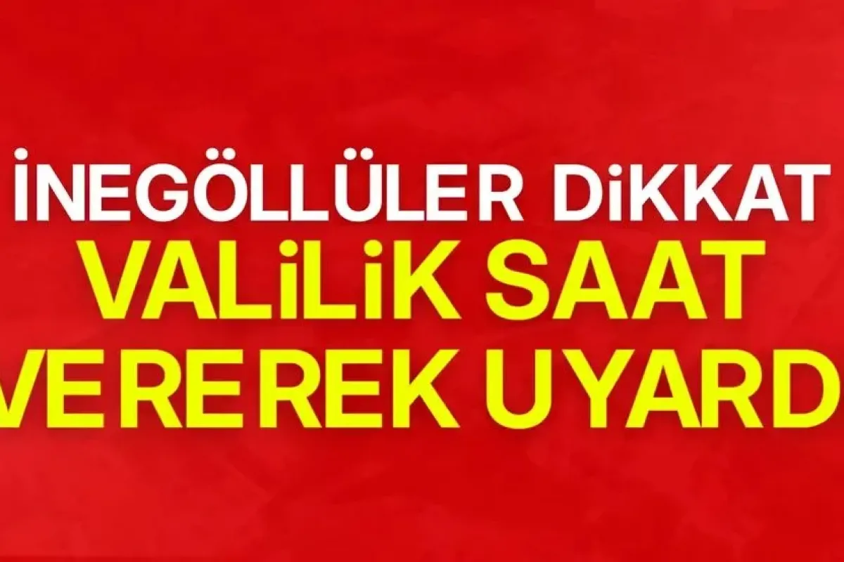 Bursa Valiliği’nden Kuvvetli Yağış ve Fırtına Uyarısı