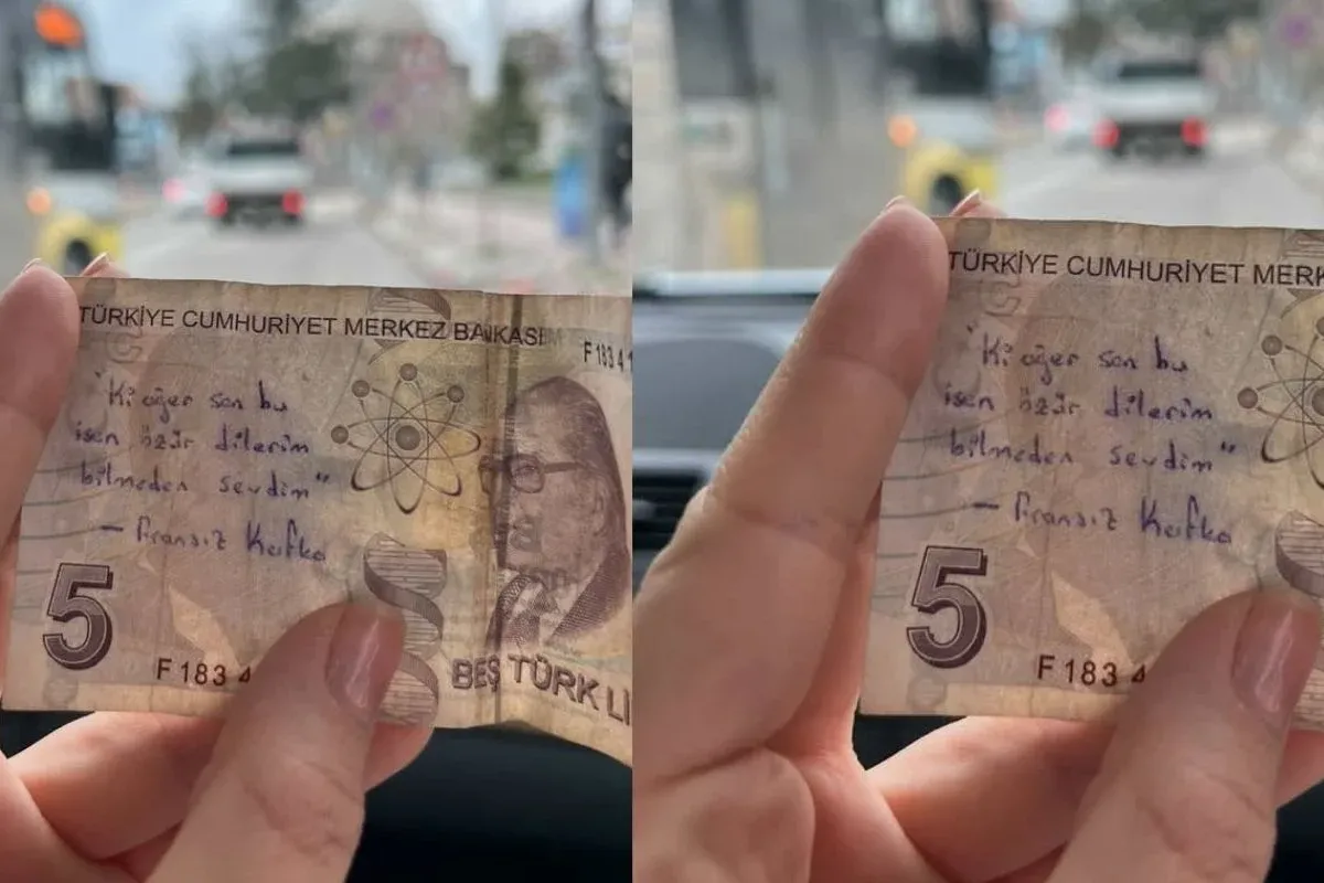 İnegöl'de vatandaşın eline geçen 5 lira şaşırttı!