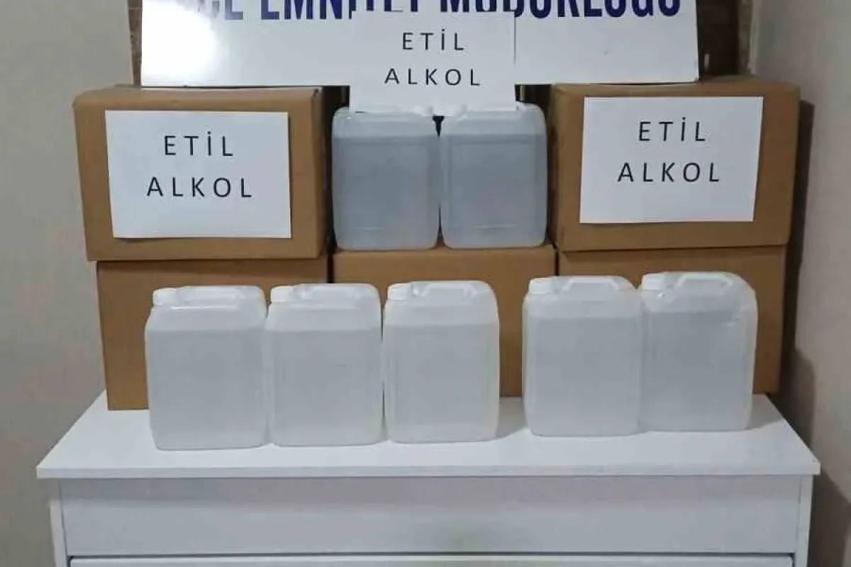 Bursa’da sahte alkol operasyonu: 135 litre etil alkol ele geçirildi