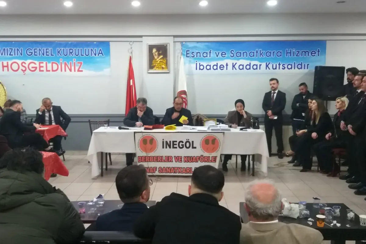 İnegöl Berberler Odası seçimlerini İsmail Dügen kazandı
