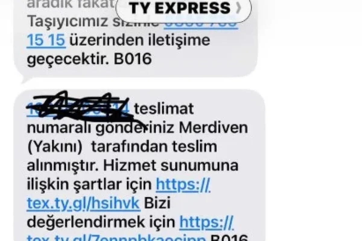 İnegöl’de kargo mesajında ilginç detay!