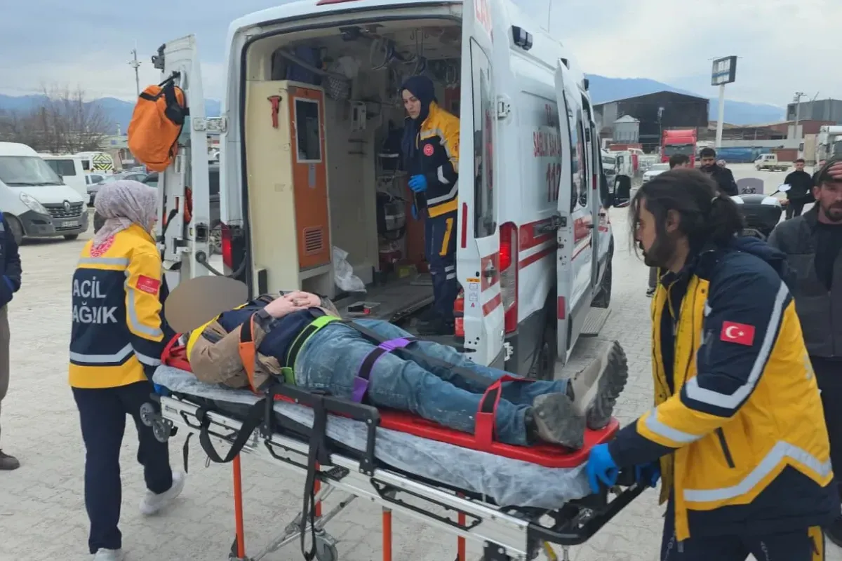 İnegöl'de feci kaza! 1 yaralı