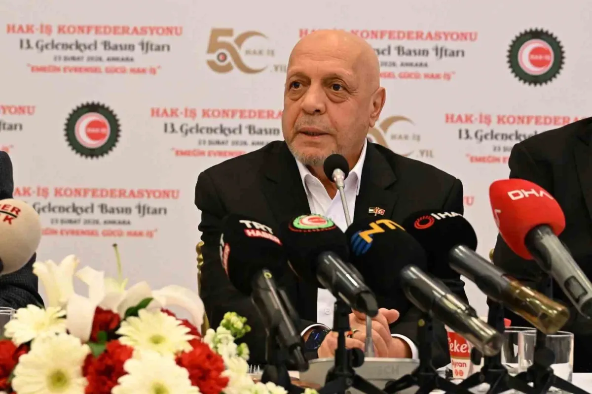 HAK-İŞ Başkanı Arslan: "Asgari ücret tespit komisyonu’nun yapısı ivedilikle düzenlenmelidir"
