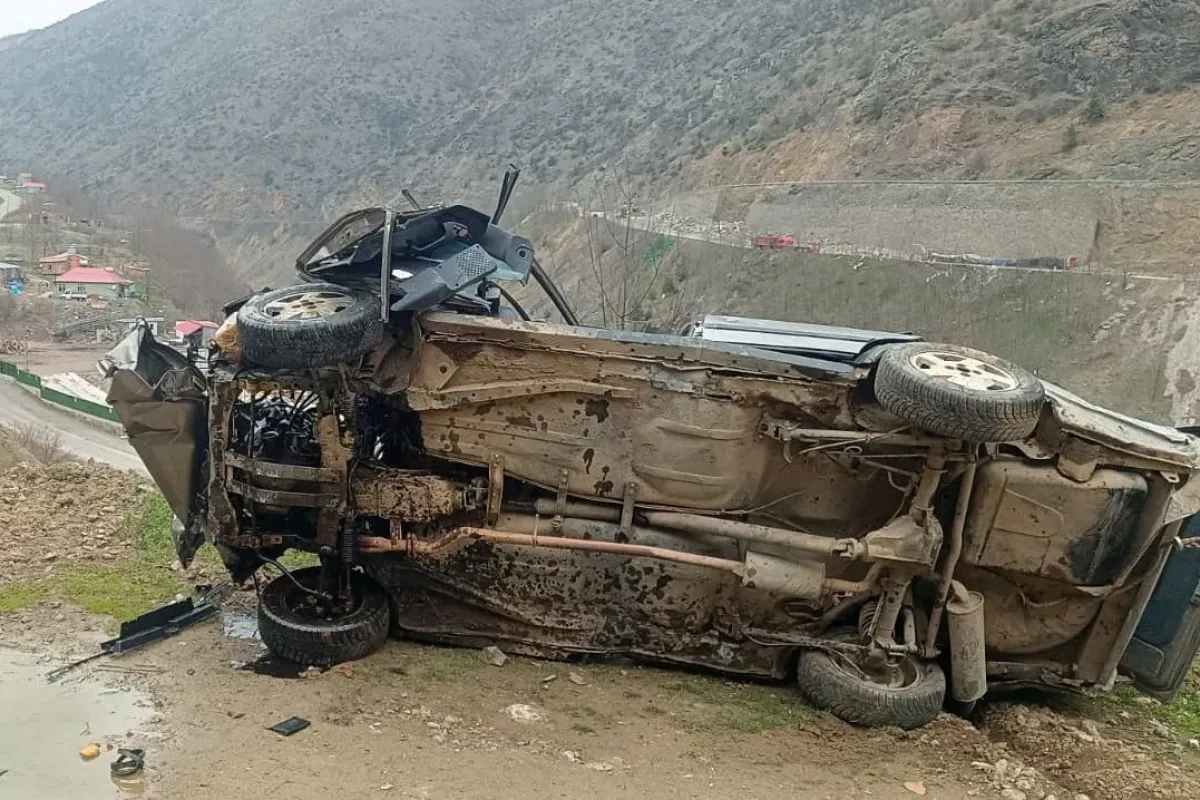 Gümüşhane’de otomobil uçuruma yuvarlandı: 1 ölü