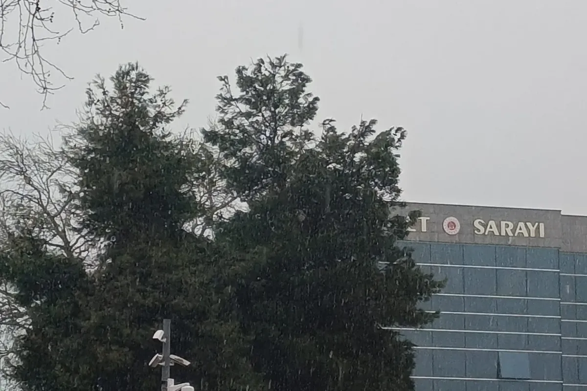 İnegöl'de beklenen kar yağışı başladı!