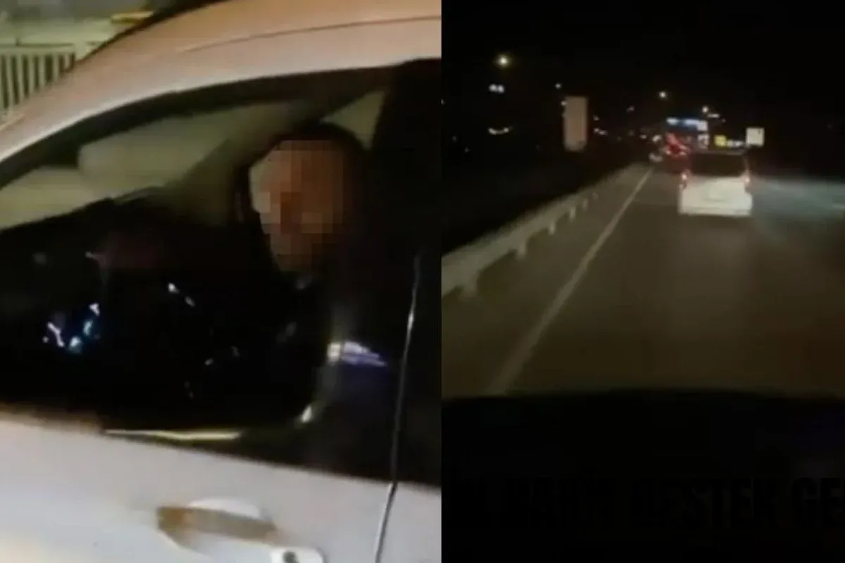 Minibüse çarpıp 3 kilometre kaçtı