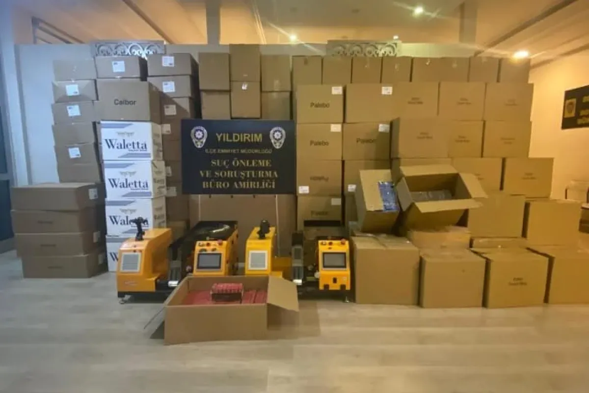 Dev operasyonda kaçak sigara üretim merkezi ortaya çıkarıldı