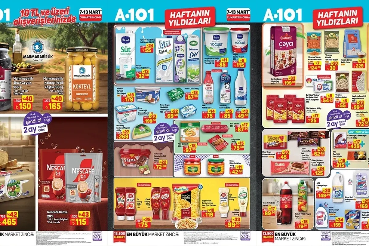 A101 7-13 Mart haftanın yıldızları kampanyası başladı