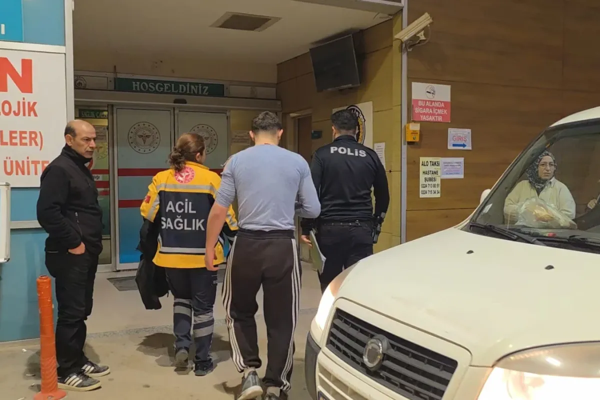 İnegöl'de bıçaklı kavga, 1 kişi yaralandı