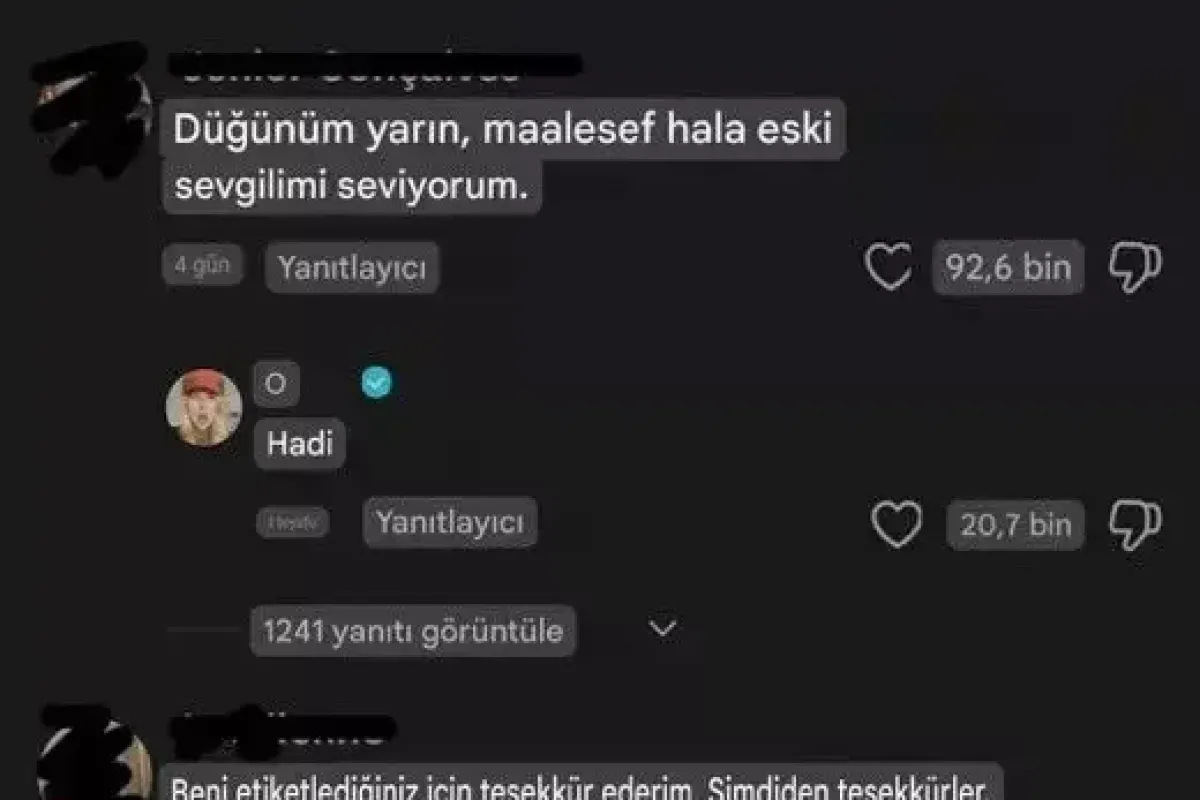 Yorumu görünce saatler kala düğünü iptal etti!
