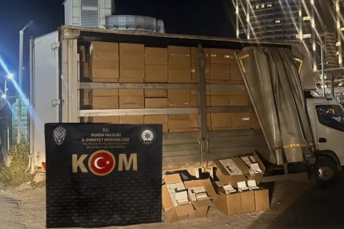 Dev operasyonda 3 milyon kaçak makaron ele geçirildi