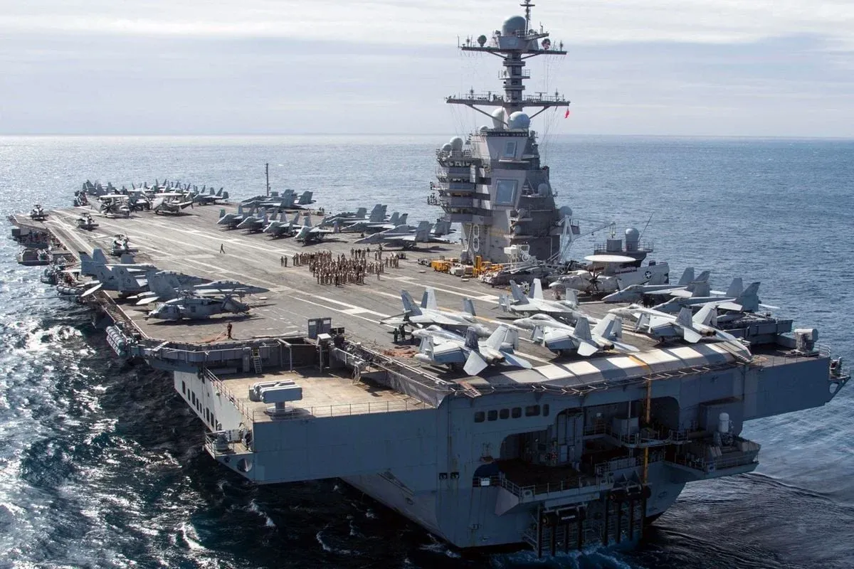 Gerald Ford uçak gemisinde yangın: İki denizci yaralandı