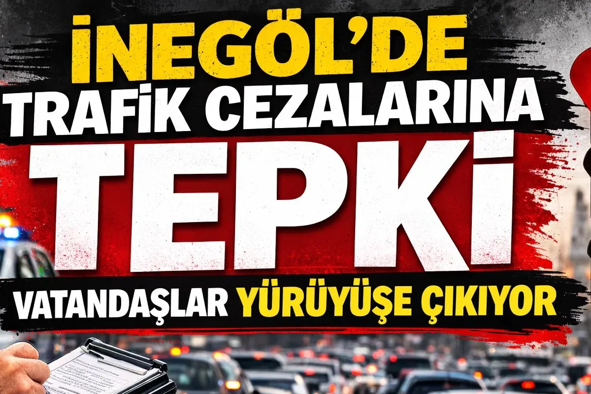 İnegöl’de trafik cezaları için yürüyüş çağrısı yapıldı