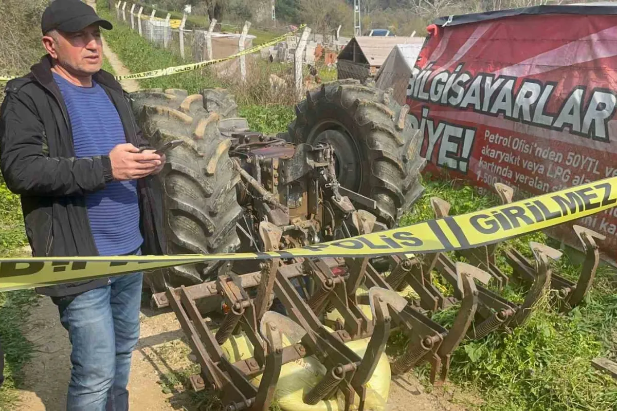 Bursa’da devrilen traktörün altında kalan sürücü hayatını kaybetti