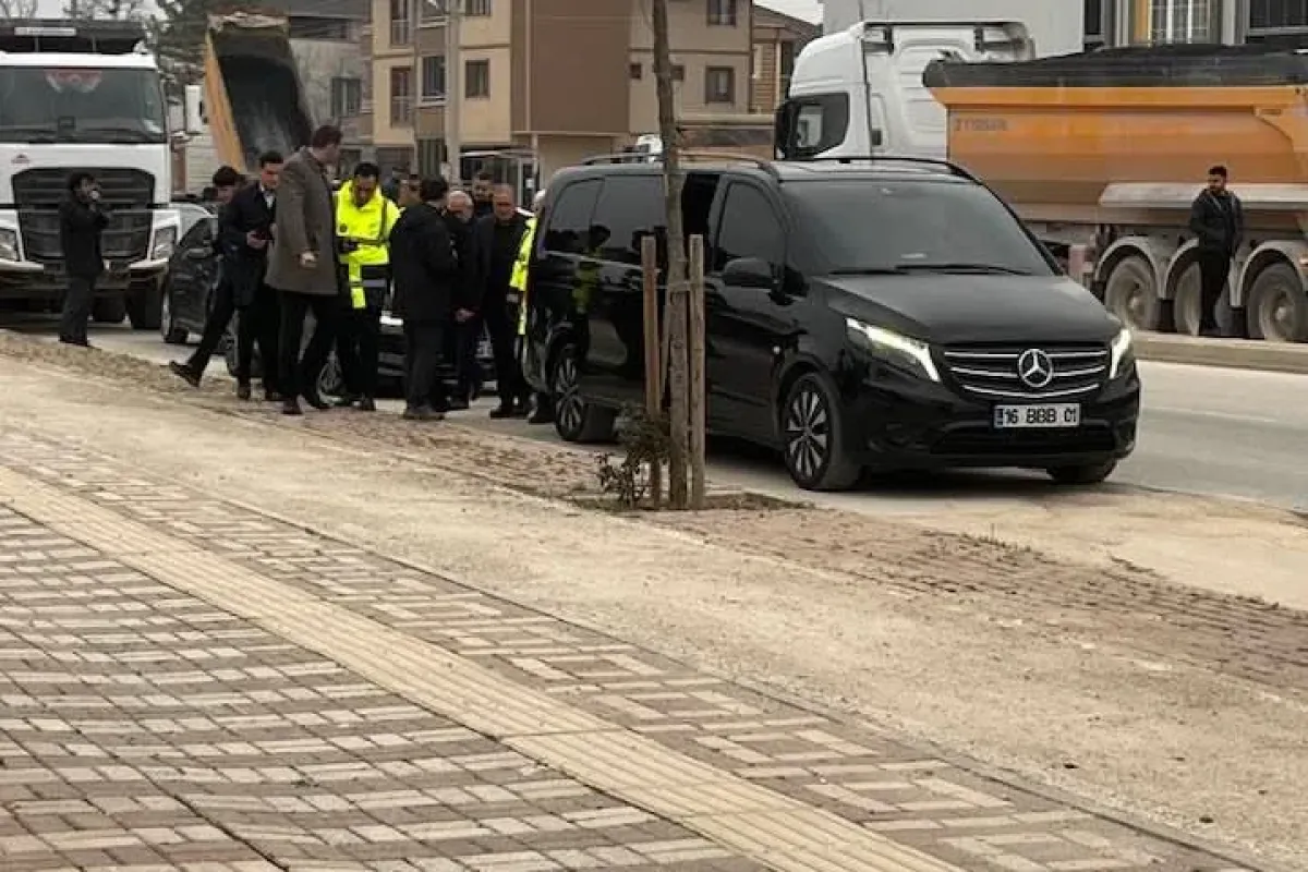 Bozbey İnegöl'de o caddeyi yerinde inceledi