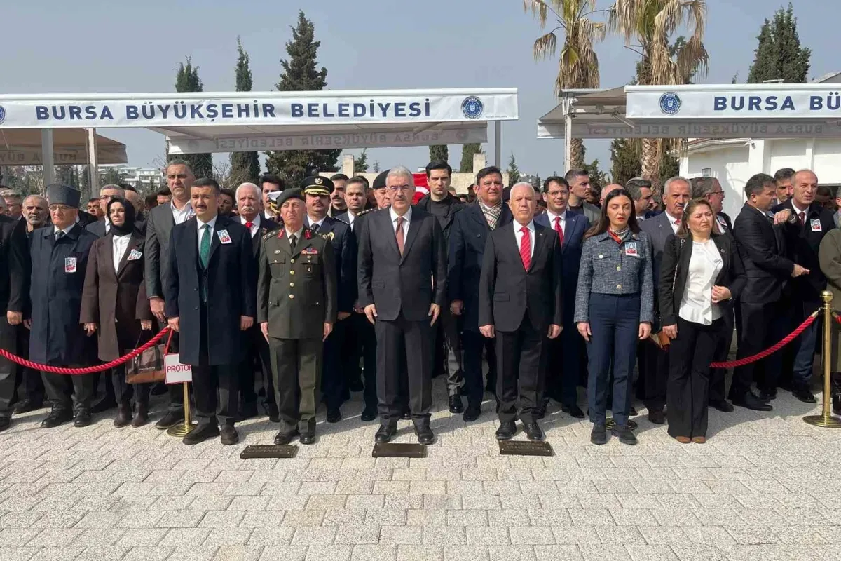 Çanakkale Zaferi’nin 111’inci yıl dönümünde Bursa şehitlerini unutmadı