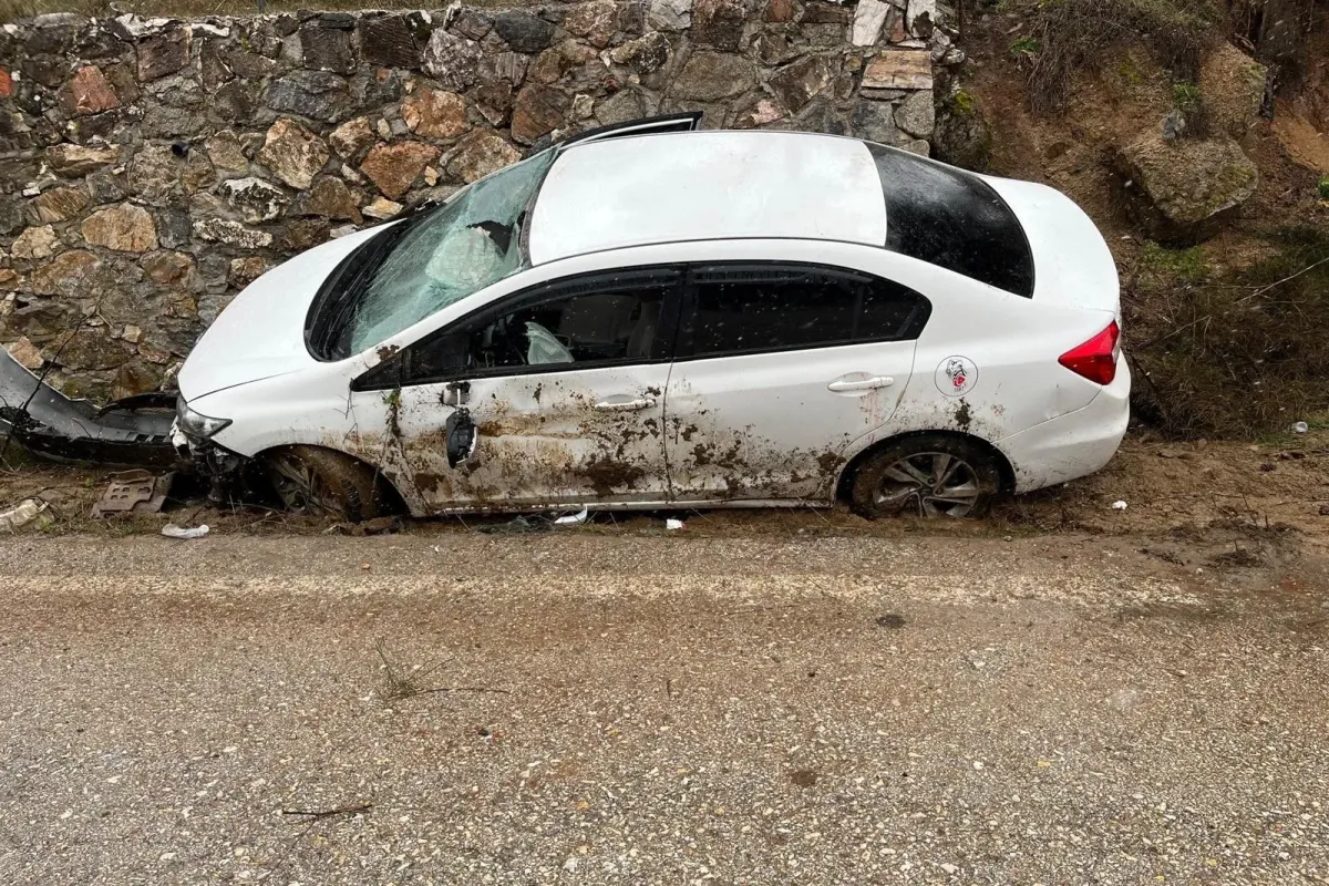 İnegöl’de korkutan kaza; 4 yaralı