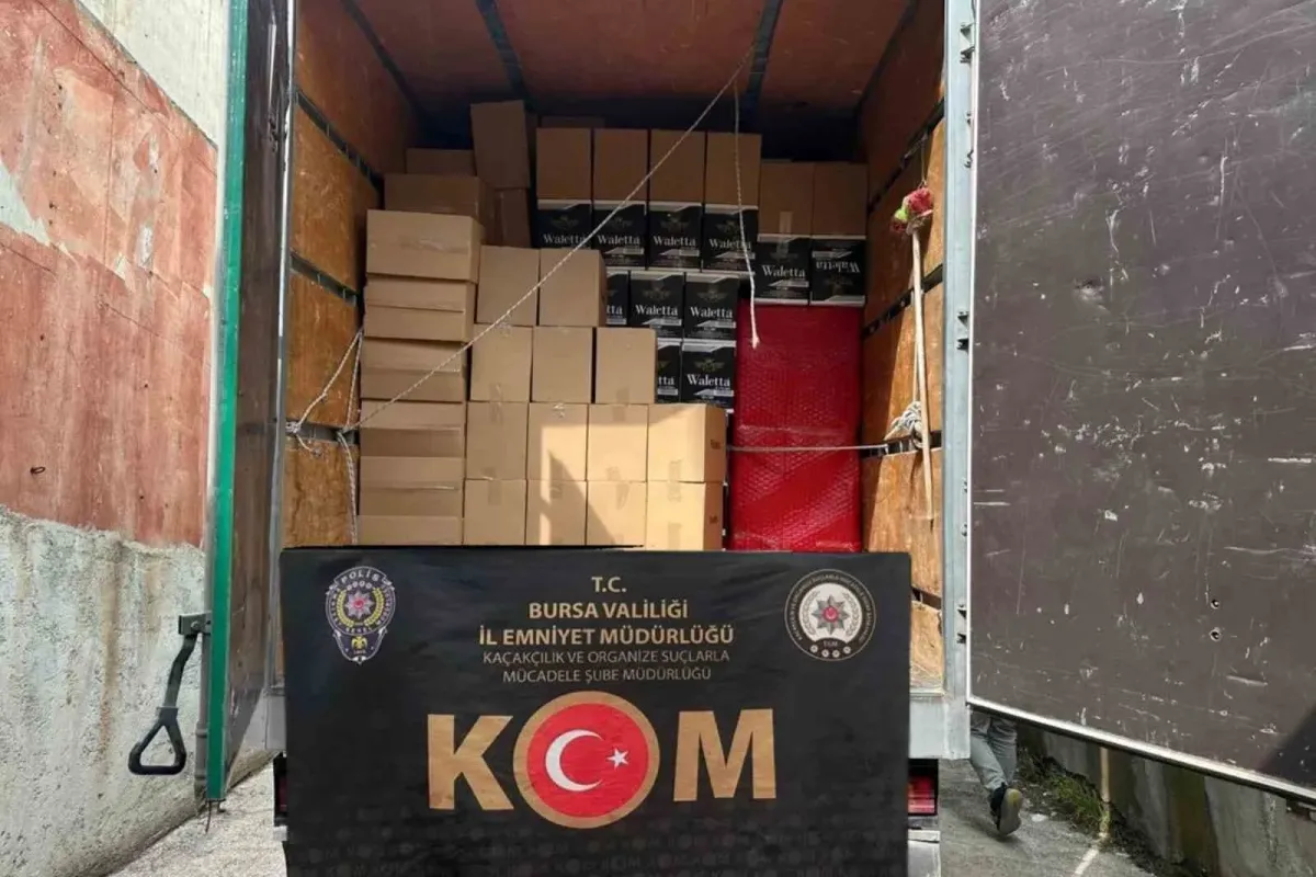 Bursa’da 6 milyon 360 bin kaçak makaron ele geçirildi