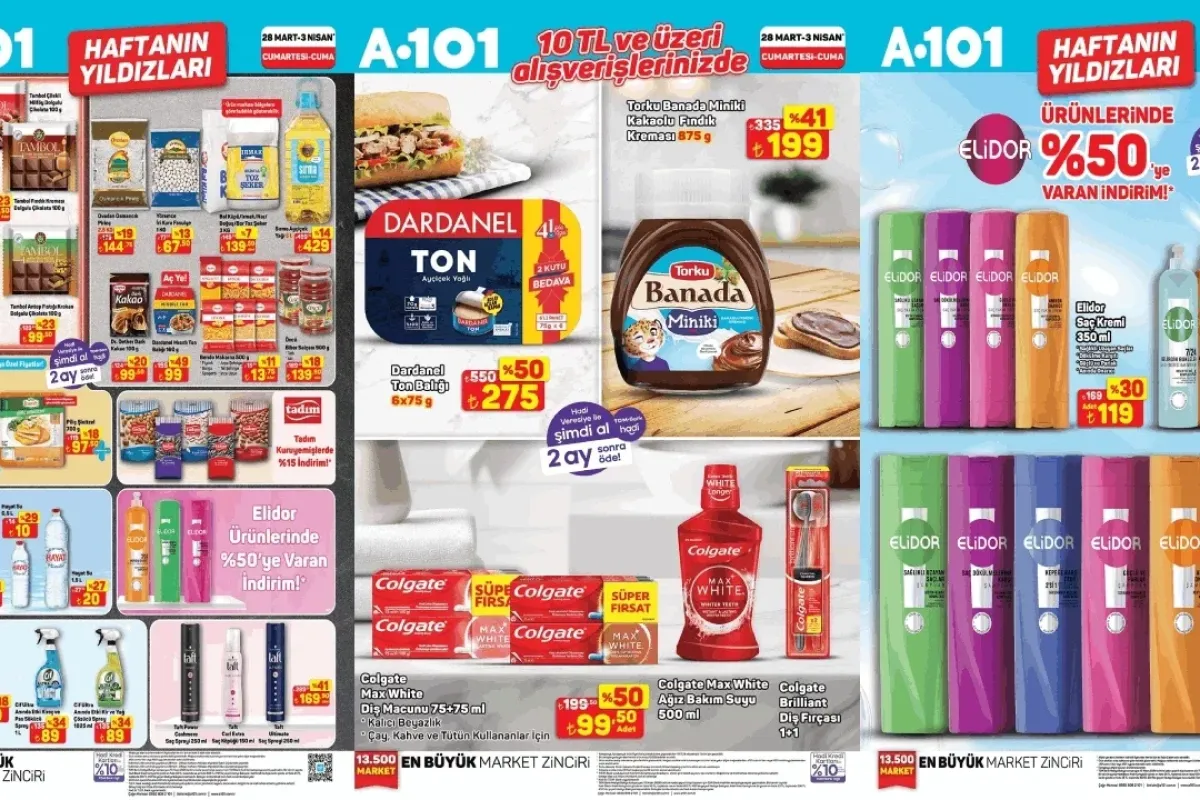 A101 28 Mart-3 Nisan 2026 haftanın yıldızları açıklandı