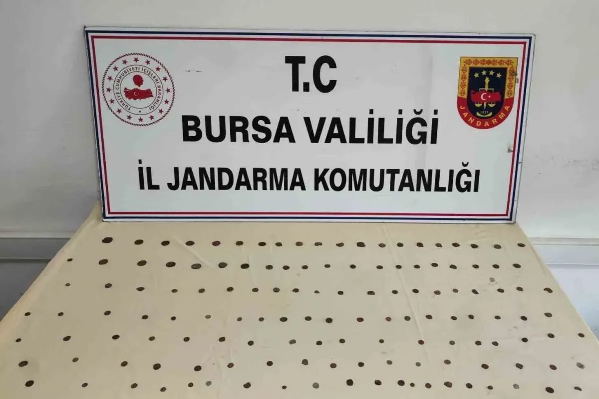 Bursa’da tarihi eser operasyonu: 137 adet sikke ele geçirildi