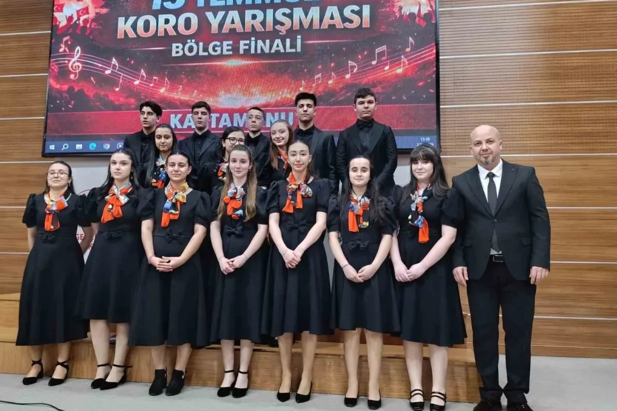 Kastamonulu öğrenciler koro yarışmasının bölge finalinde 1’inci oldu