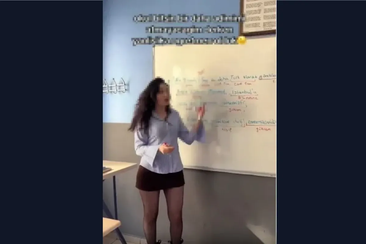 Eğitim dünyasında tartışma yaratan görüntü