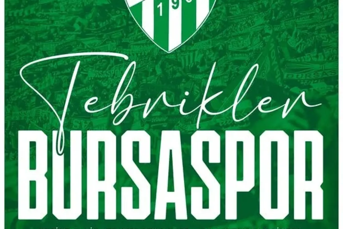 Cumhurbaşkanı Erdoğan’dan Bursaspor’a tebrik mesajı