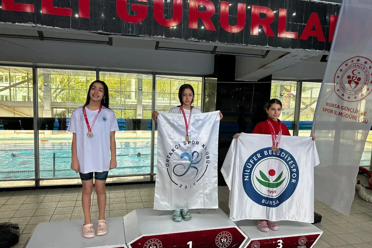 Ortakçı Spor Kulübü yüzmede 13 madalya aldı