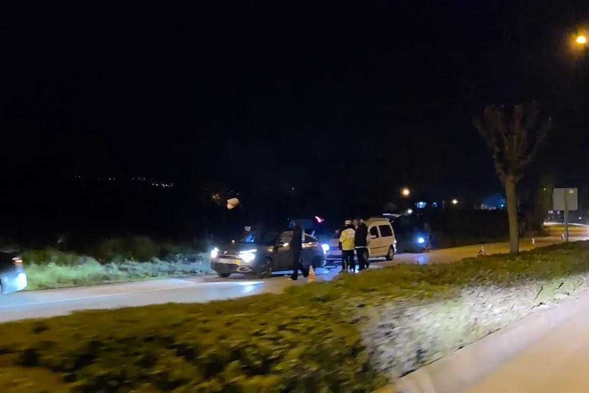 İnegöl'de akşam saati korkutan kaza!