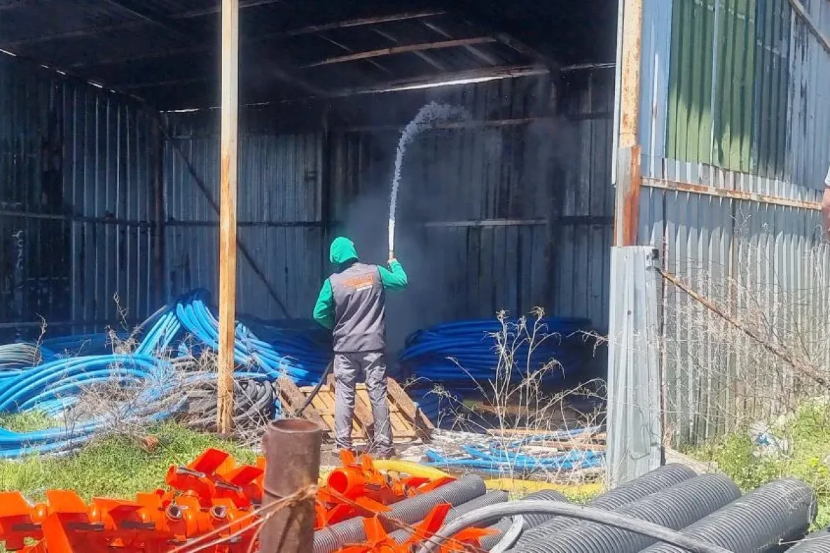 İnegöl'e 1 saat uzaklıkta korkutan yangın!