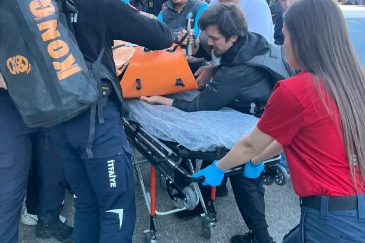 Kalp krizi geçirip dereye düştü