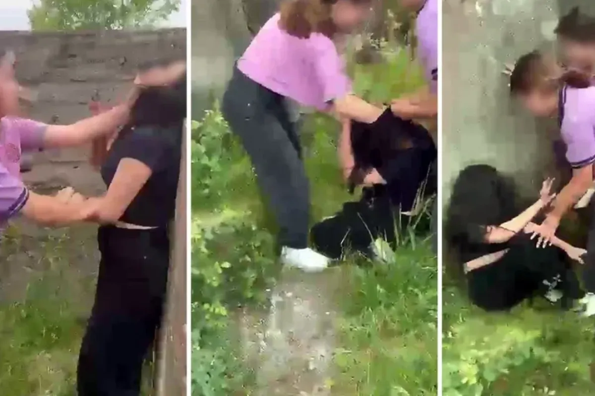 Küçük kızı dakikalarca dövdüler!