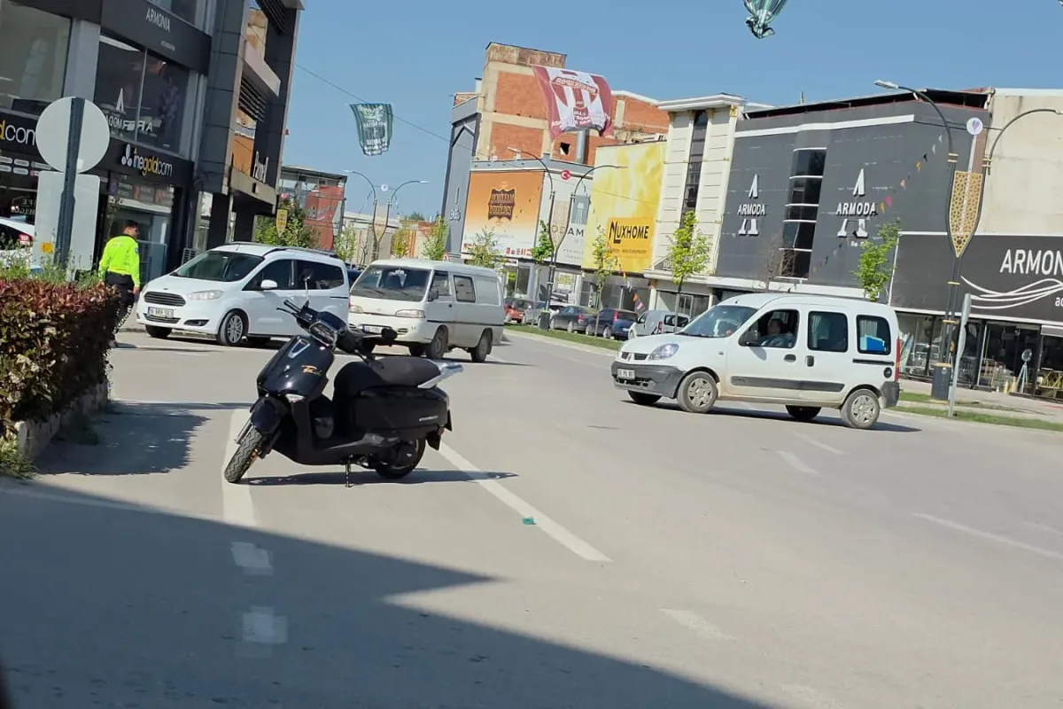 İnegöl'de korkutan kaza! Sürücü hastaneye kaldırıldı