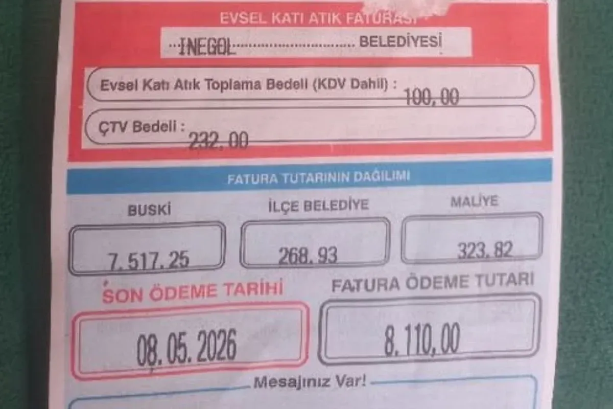 İnegöl'de su faturasını gören vatandaş şok oldu!