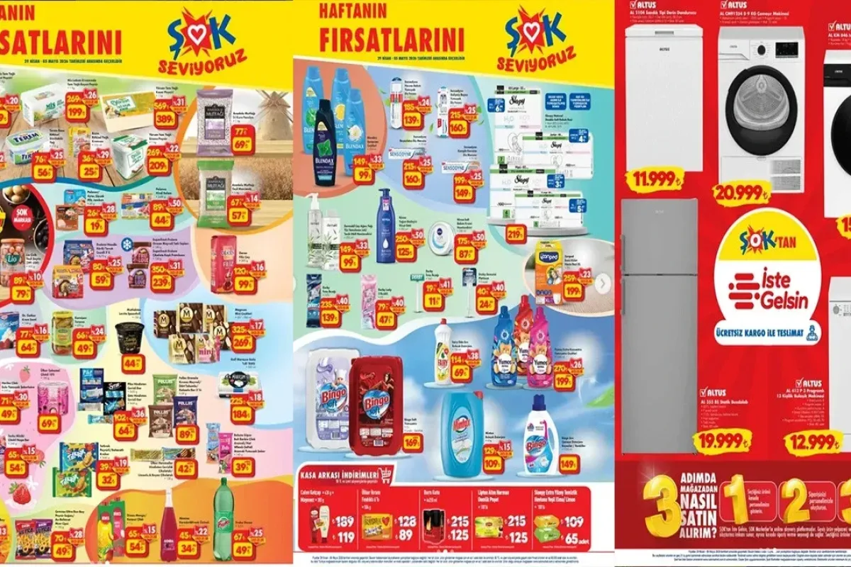 ŞOK 29 Nisan 2026 aktüel ürünler kataloğu ve fiyat listesi