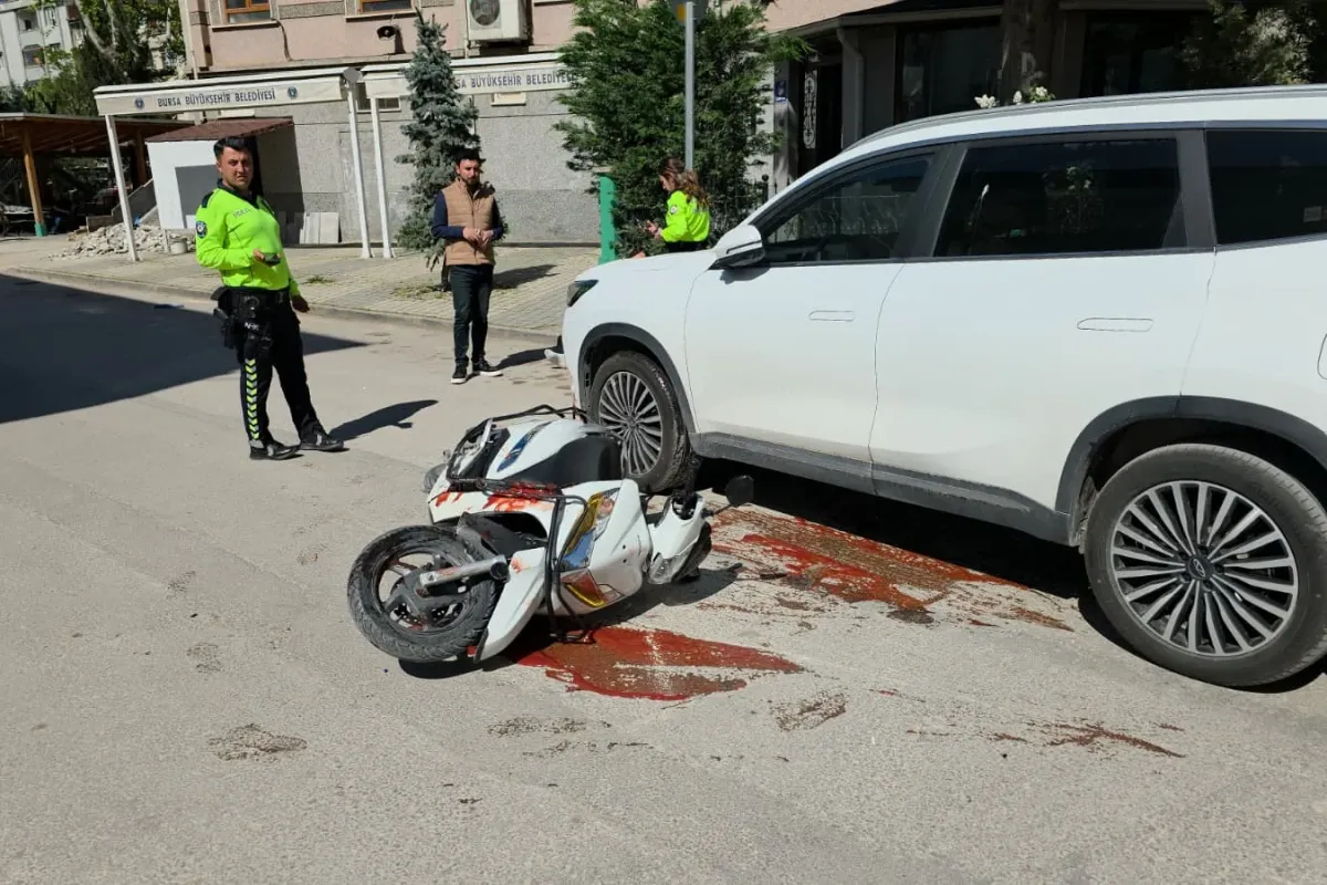 İnegöl'de feci kaza! 1 yaralı