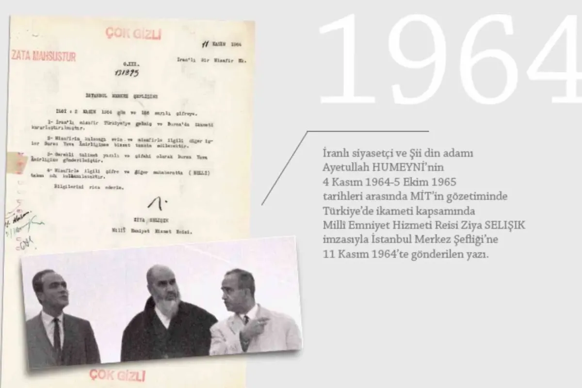 İran lideri Humeyni’nin Türkiye’deki ilk günleri MİT raporlarında
