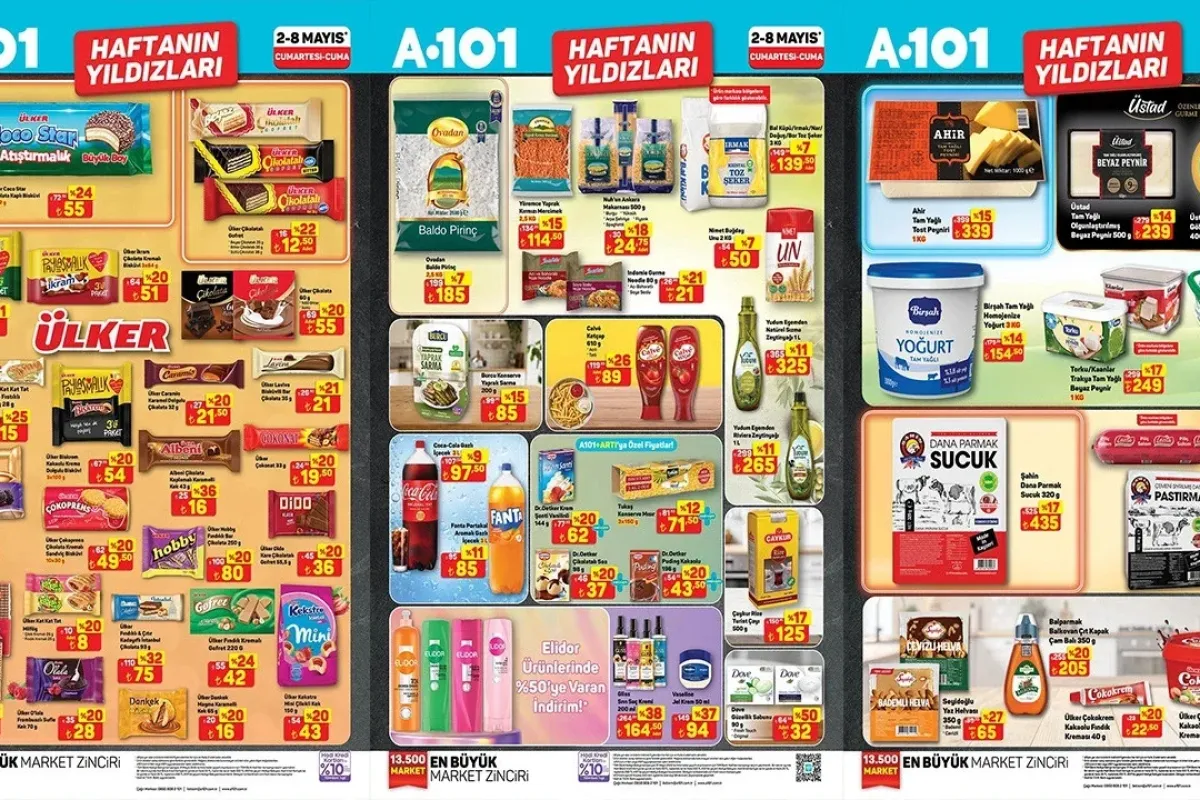 A101 2-8 Mayıs 2026 haftanın yıldızları indirimli ürünler