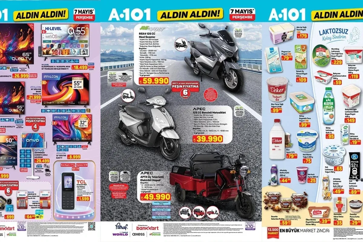 A101 7 Mayıs 2026 aktüel ürünler kataloğu ve fiyatları