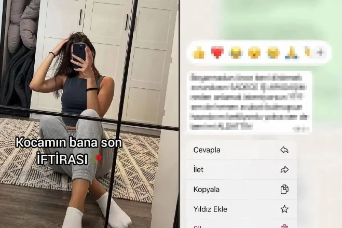 “Kocamın bana son iftirası” diyerek paylaştı
