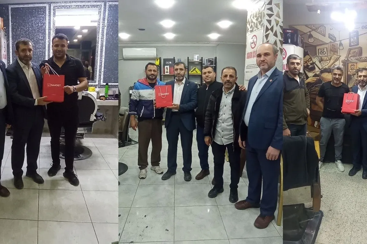 Saadet Partisi'nden 350 esnafa ziyaret