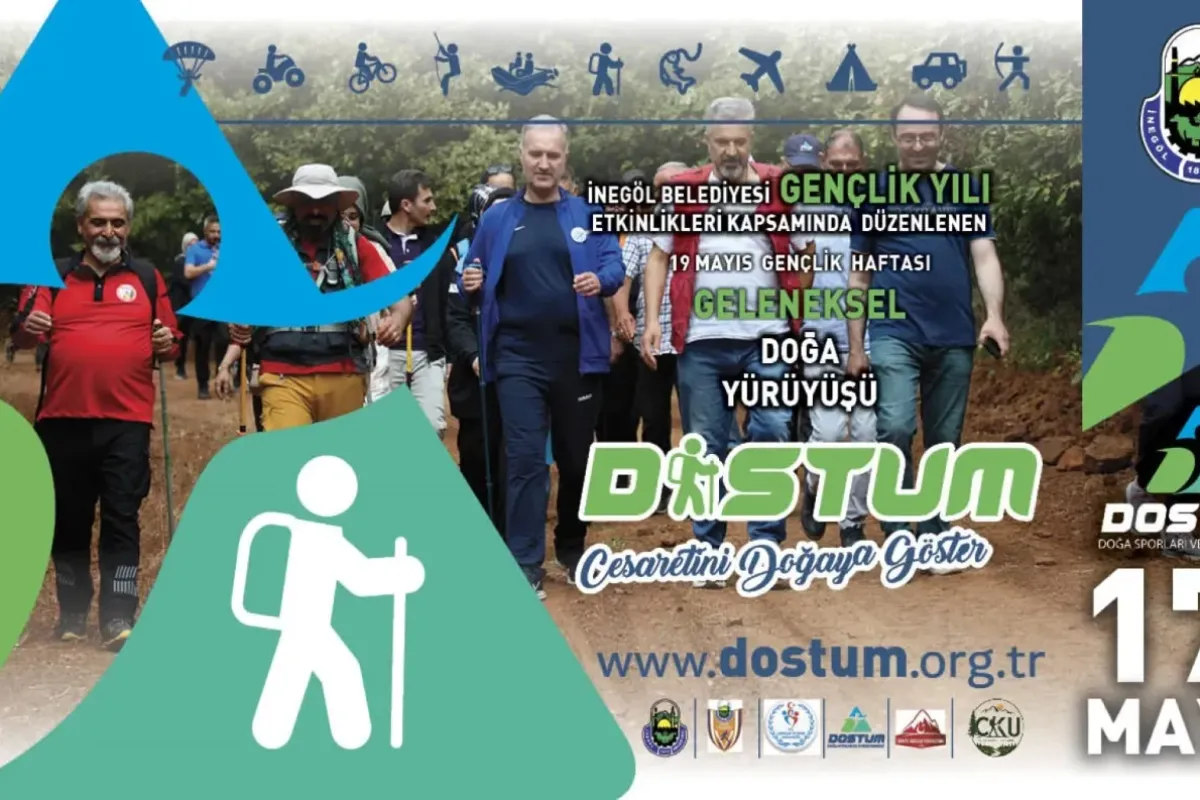 İnegöl’de Gençlik Haftası Doğa Yürüyüşü İçin Kayıtlar Başladı