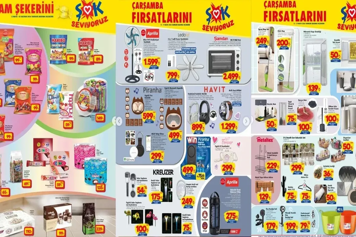 ŞOK 13 Mayıs 2026 aktüel ürünler kataloğu yayımlandı